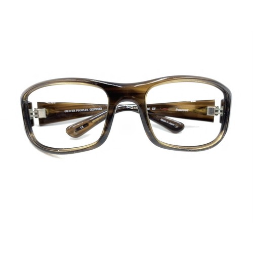 Oliver Peoples Zed CT Tortoise Brown Wrap Sunglasses Frames 64-17 110 Japan - Picture 12 of 12