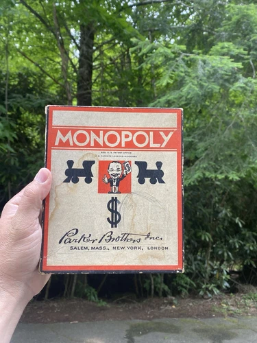 VINTAGE 1935-1937 MONOPOLY BOARD GAME - PARKER BROTHERS INC