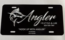 Your Logo Custom Personalized Diamond Etched Design Car Tag License Plate Gift