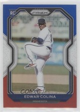 2021 Panini Prizm Red White & Blue Prizm Edwar Colina #51 1n0