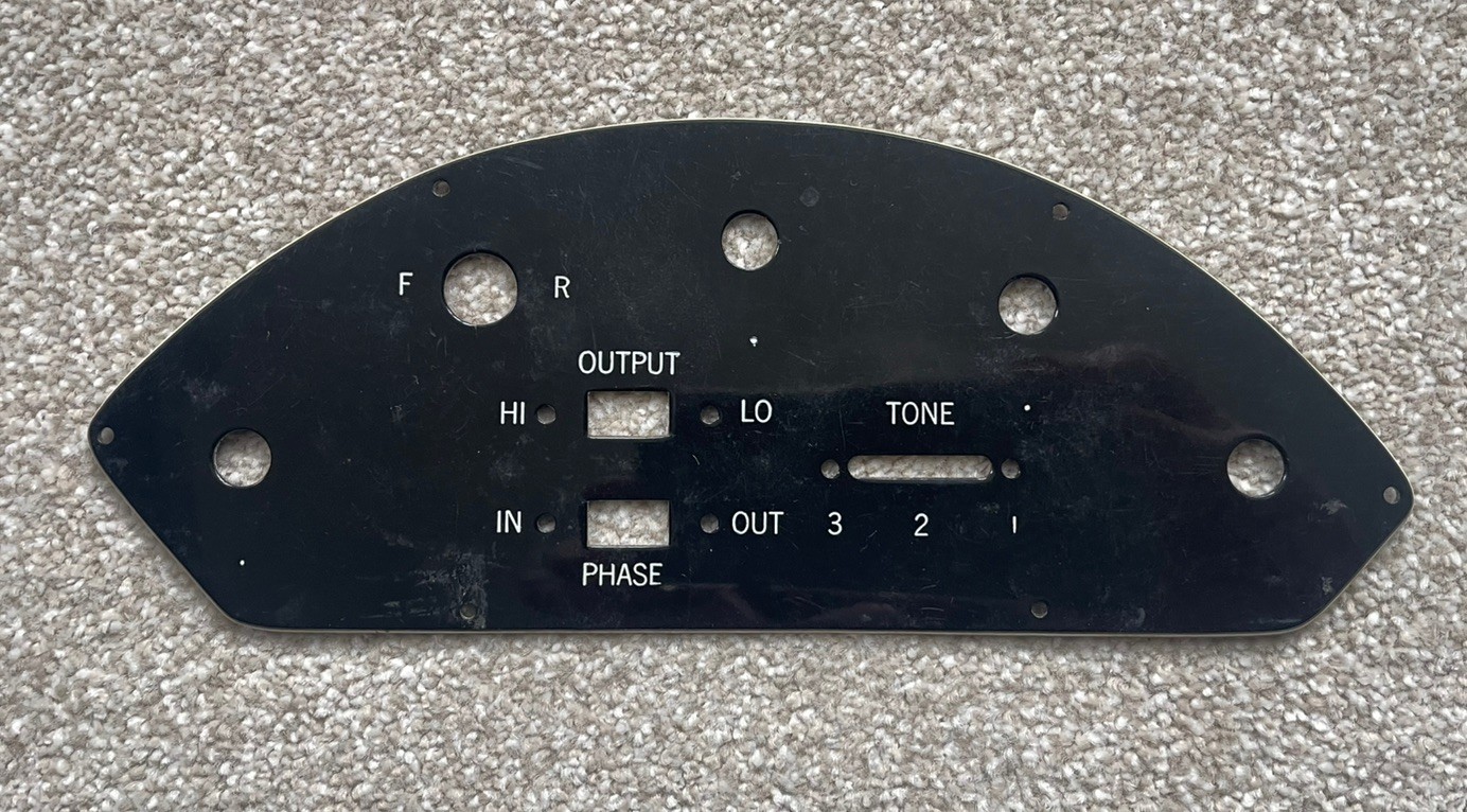 Gibson Les Paul Recording Bass Control Plate Cover - Very Rare - Genuine c1971