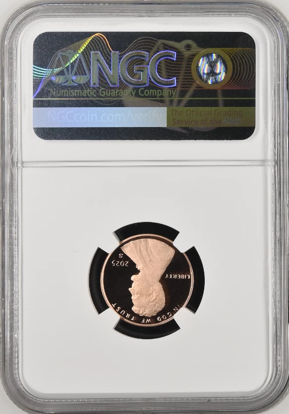 2025 S Lincoln Penny Cent 1C NGC PF70 RD UCAM - TRUMP LABEL - Image 2 of 2