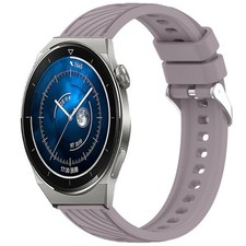 For Huawei Watch GT 3 Pro 43mm 20mm Striped Weave Silicone Strap