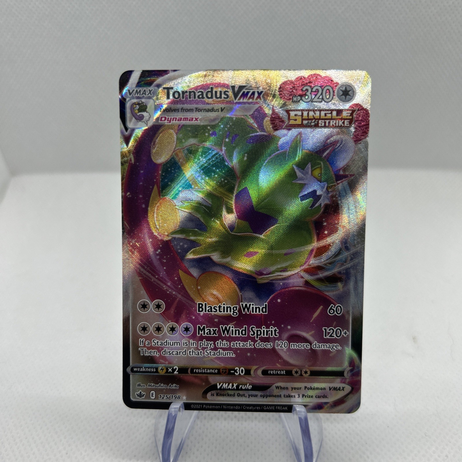 Pokémon TCG Pokémon Tornadus VMAX Tornadus Ultra Rare Holo 125/198