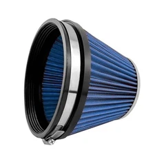 Universal Clamp-On Air Intake Filter, High Performance, 6inch/152mm Blue