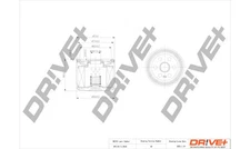 Dr!ve+ DP1110.11.0334 Oil Filter for Honda, Sangyong
