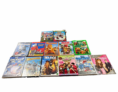DreamWorks DVD Mixed Lot Smurfs 1-2 Madagascar Ice Age Widescreen PG Deluxe