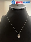 STERLING SILVER STS MARCASITE WHITE STONE 18 INCH NECKLACE 6.5G #GM548