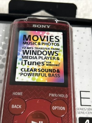 Sony Walkman NWZ-E383 Red Red (4 GB) Digital Media Player for sale