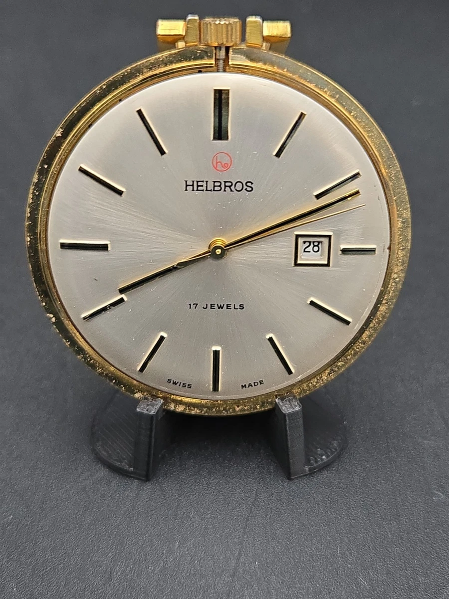 Helbros Open Face Pocket Watch Pocket Watches with Vintage for