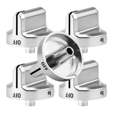 5PCS/Set Range Control Knob Part 5304502763 For Frigidaire Oven Gas Stove