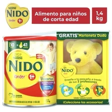 NESTLE NIDO Kinder 1+ Powdered Milk Beverage 1.4Kg (3.08 lb) With Puppet Bundle