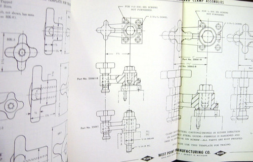 1958 WESPO: WEST POINT MANUFACTURING Fixture Clamp and Leaf Jig Templates-4407 - Picture 3 of 3