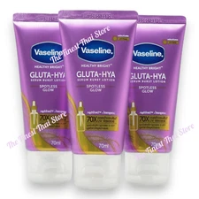 Vaseline Gluta-Hya Serum Burst Lotion Spotless Glow Travel Size 70ml pack 3