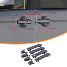 RHD ABS Carbon Fiber Car Door Handle Trim Cover For Honda N-BOX 2024+