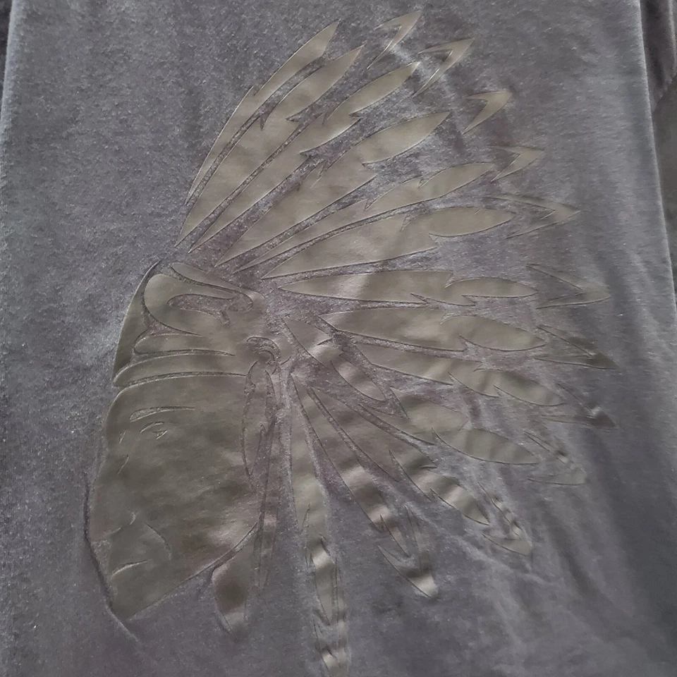 Camiseta Ring Of Fire Hombre 3XL Negra Azteca Navajo Tribal Jefe Manga Corta LEER Foto 2 de 4