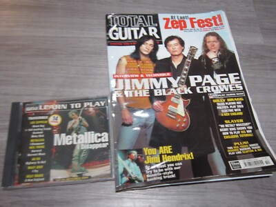 Total Guitar magazine ,September 2000,with CD,Jimmy Page & black Crowes,issue 74