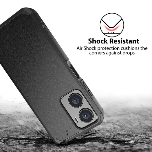 Funda rígida híbrida de doble capa para teléfono AT&T Propel 2 5G 2024 + vidrio templado - Imagen 13 de 50