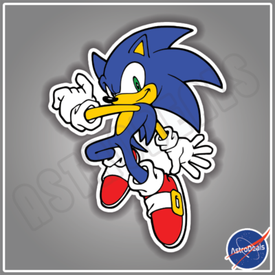Sonic The Hedgehog Retro Weather Resistant Vinyl Decal Sticker
