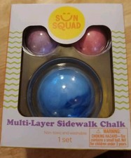 SUN SQUAD Multi-Layer Sidewalk Chalk - Great Summer Fun