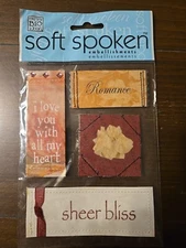 MAMBI Soft Spoken ROMANCE Scrapbooking Stickers 
