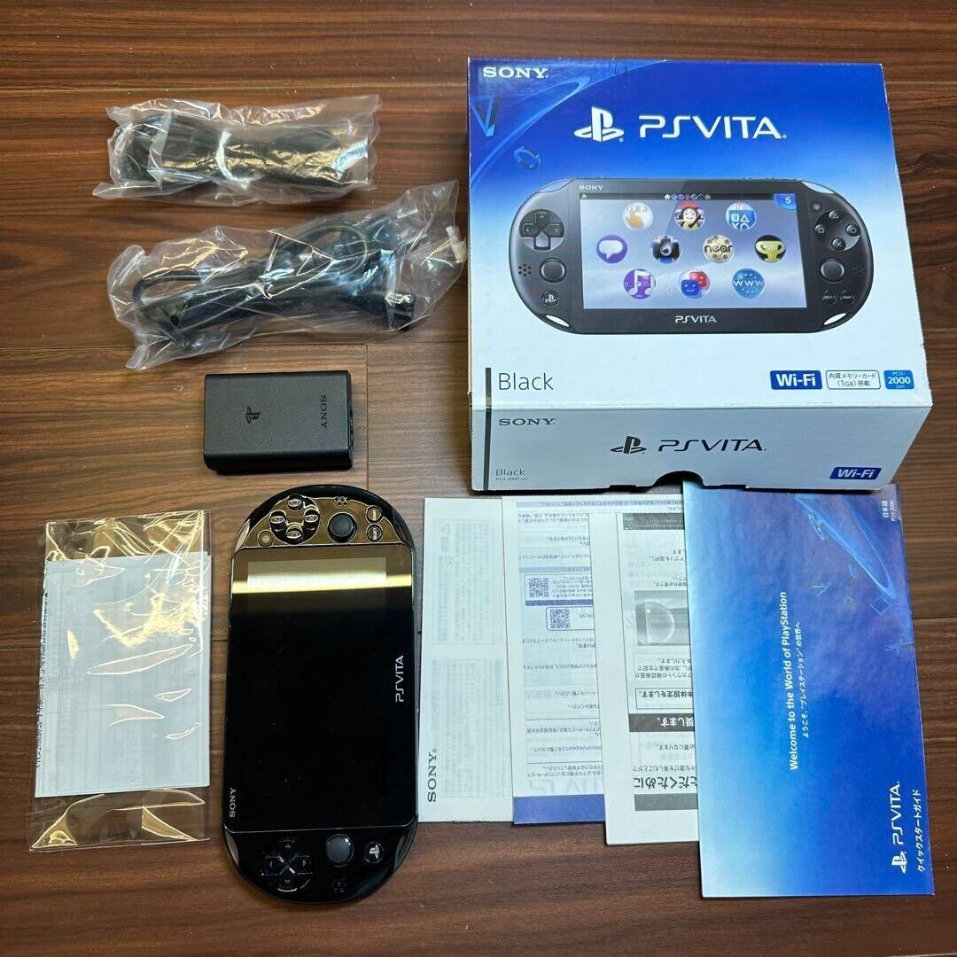 SONY PlayStation PS Vita PCH-2000 ZA11 Black Wi-Fi model Exc SONY PlayStation PS Vita PCH-2000 ZA11 Black Wi-Fi model Exc