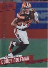 COREY COLEMAN 2017 PRESTIGE XTRA POINTS PURPLE /100