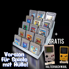 Spielehalter passend für Gameboy Spiele Ständer  Aufsteller Display GB GBC GBA
