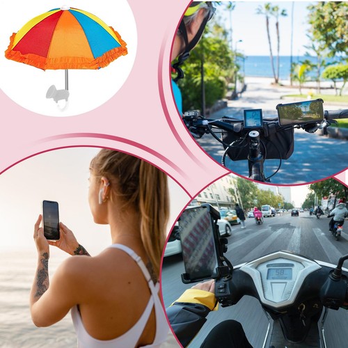 Mini Sun Shade Mobile Phone Holder Sun Umbrella Suction Cup Phone Holder - Picture 12 of 12