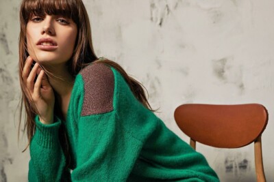 Pullover maglione donna Ferrante verde taglia 42 44 48 made in