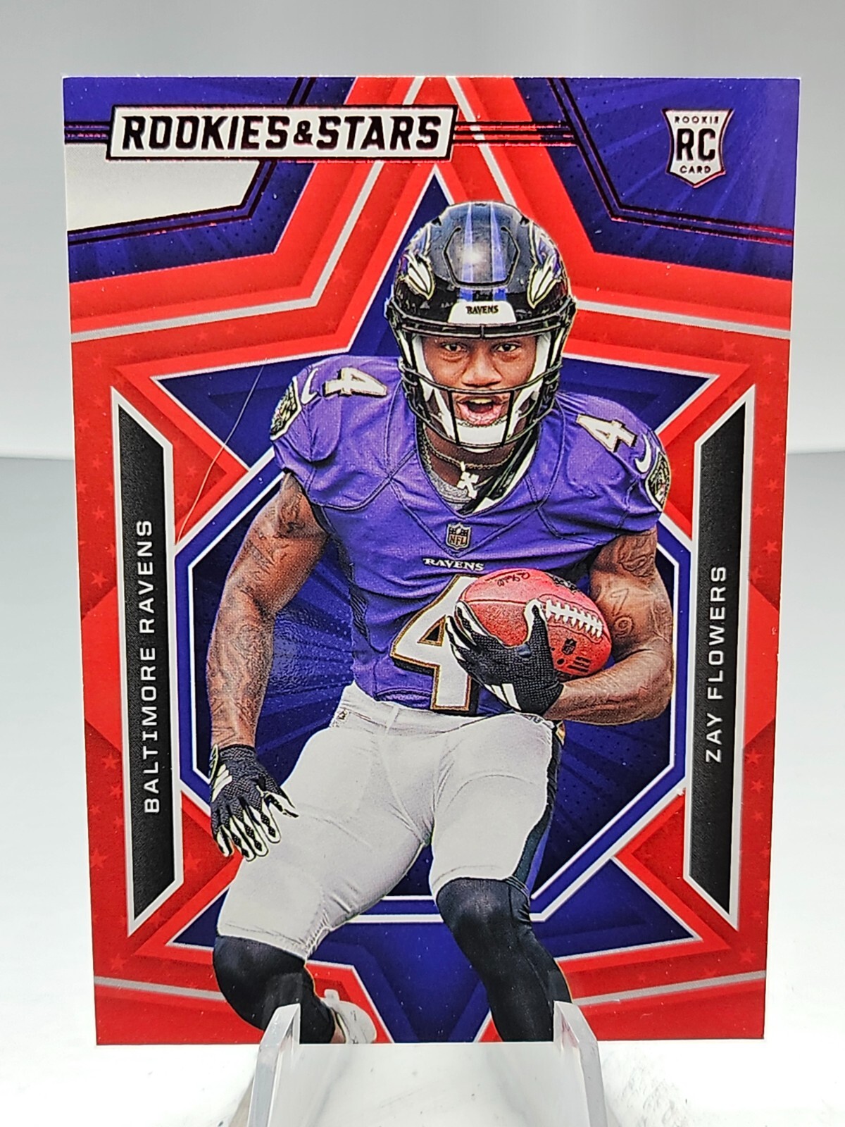 2023 Panini Rookies & Stars Zay Flowers RC #200 Red Baltimore Ravens