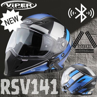 Motorrad Bluetooth Viper RSV141 Motorrad Integralhelm Blinc Helm Gratis Pinlock