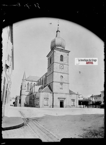 Ancienne Plaque De Verre Photo 9x12 Cm - Église De Barcelone (vers 1900-1939)