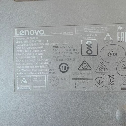 Original Lenovo Ultra Slim KBRFBU71 Wireless Keyboard For Laptop&PC EU Layout - Picture 5 of 8