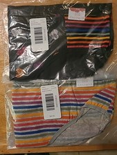 Lane Bryant Cacique Cotton Hipster Panty Pride Set Blk  Gray SOLD OUT 18/20 NEW
