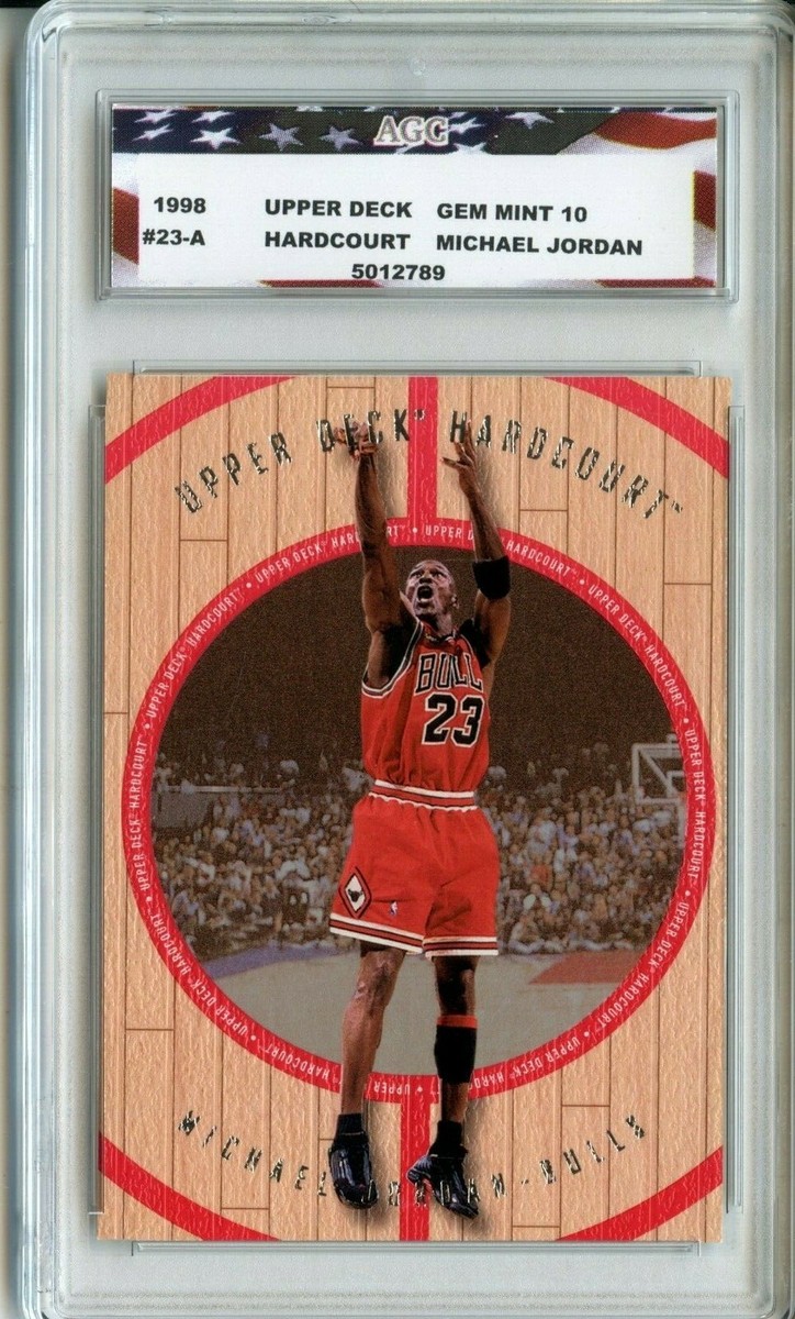 1998 Upper Deck Hardcourt #23A Michael Jordan AGC 10 Gem Mint