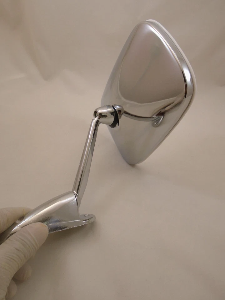 Peugeot 504 Guangzhou GP 7200 1968-73 2x Chrome Square Cuve Fender/Door Mirror - Image 4 of 4