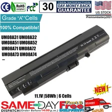 Battery for ACER ASPIRE ONE ZG5 A110 A150 D150 D250 KAV10 KAV60 UM08A31 UM08A32