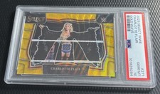 2023 Charlotte Flair 9/10 PSA 9 Panini Select WWE Gold Wave Prizm #271