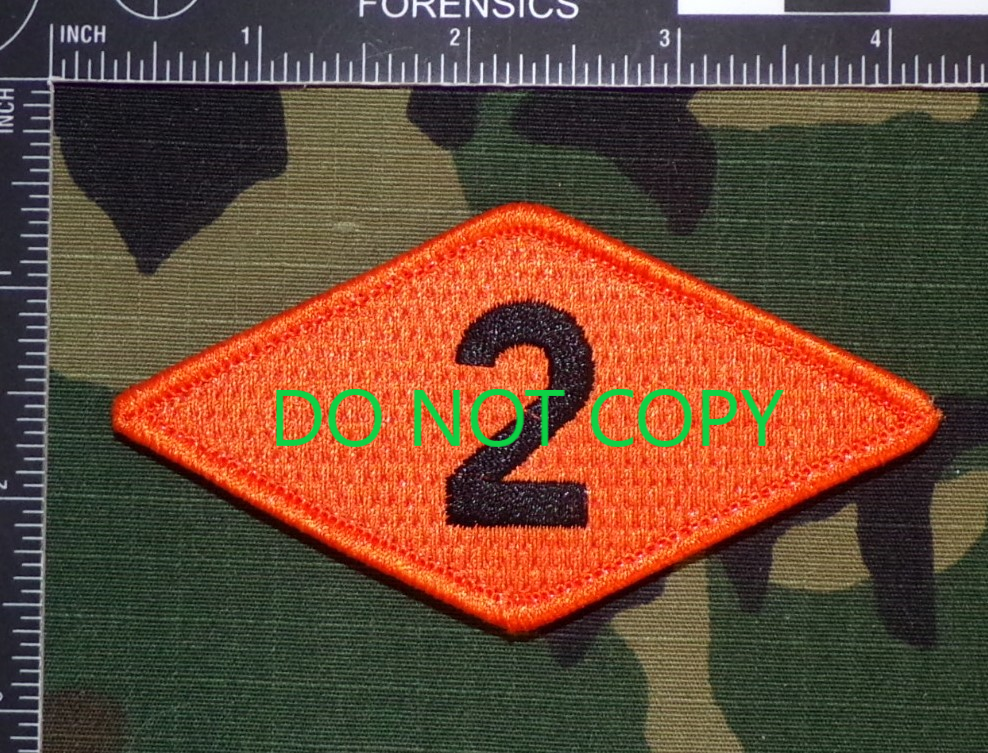 BATTALION 2枚 US Army 2nd Ranger Battalion 2/75 Hook/Loop Official Diamond