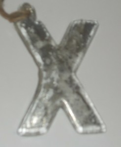 New Pottery Barn Mercury Glass Letter X Ornament Free Ship Ebay