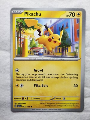 Pikachu 062/193 - Paldea Evolved Scarlet Violet Pokemon Card
