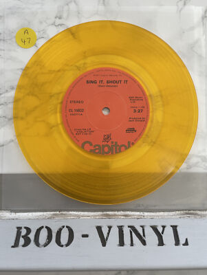 Starz Sing It Shout It / Subway Terror 7'' Orange Vinyl 1977 NM
