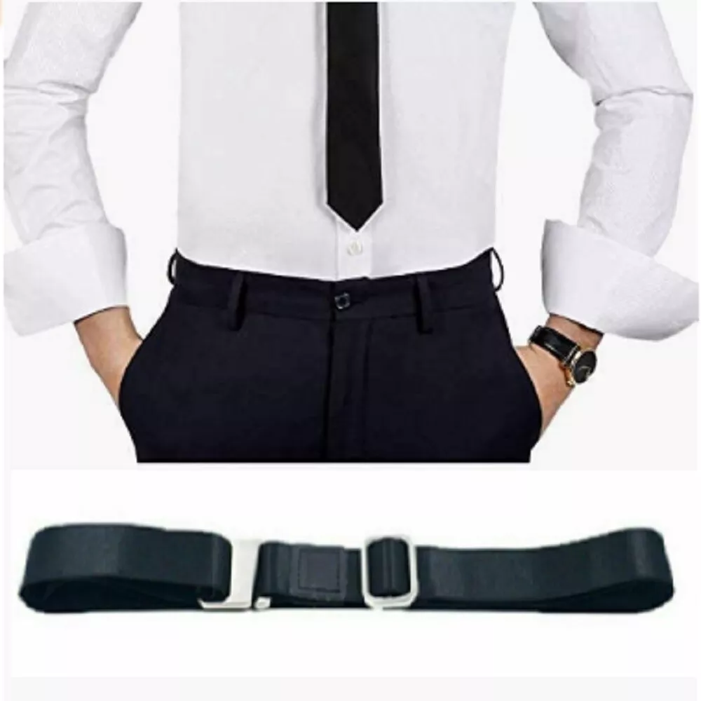 1x Adjustable Near Shirt Stay Best Tuck It Belt Shirt Holder Strap