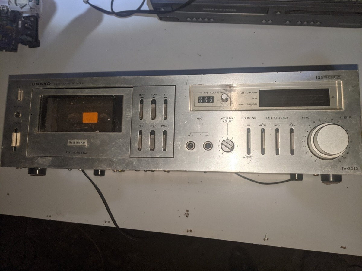 1980 ONKYO TA-2040 Stereo Cassette Deck Tape Player! | eBay