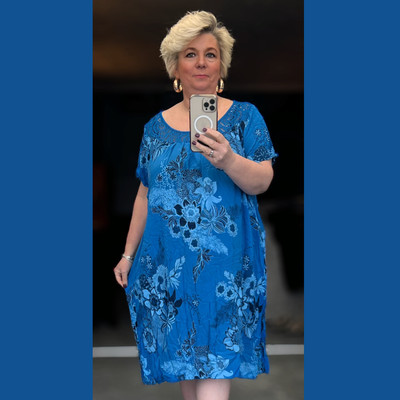 ROCKTHOSECURVES WOMENS LADIES SOFT FEEL PLUS SIZE DRESS SUMMER STYLE CROCHET NEC