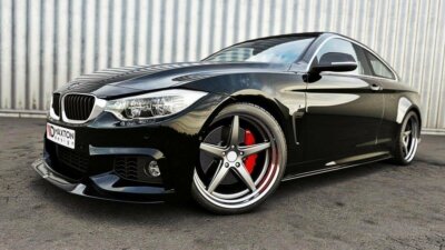 Spoilerlippe SCHWARZ für BMW 4er F32 F33 Frontspoiler Schwert M Paket GTS F36
