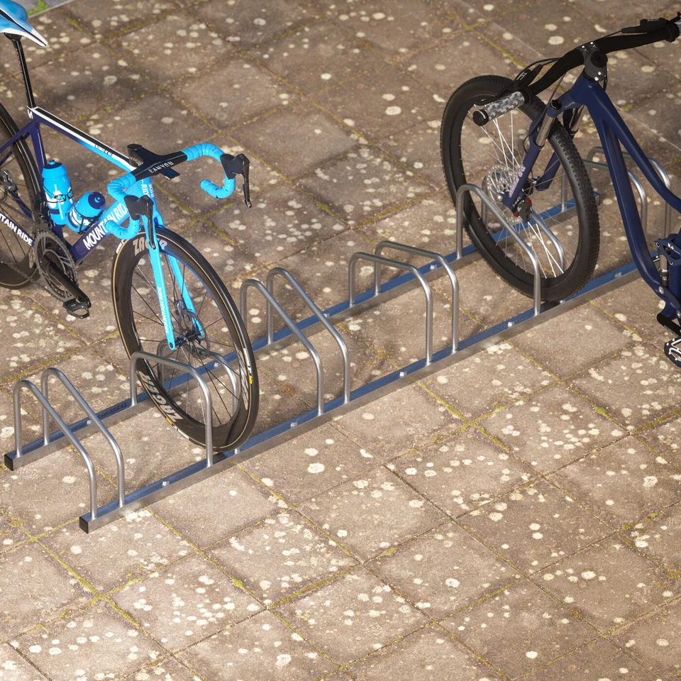 MONZANA® Fahrradständer Aufstellständer Bodenständer Fahrradhalter 2-6 Fahrräder - Bild 2 von 4