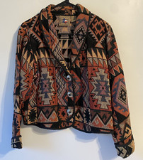 Tapestry Blazer Women's M Aztec South Western Don't Mess With Texas