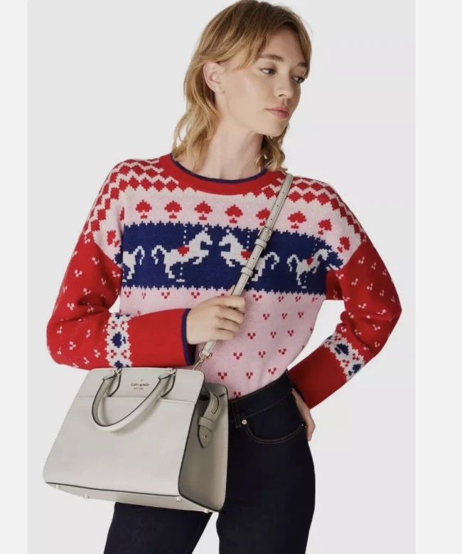 Borsa a tracolla media Kate Spade Madison Meringa